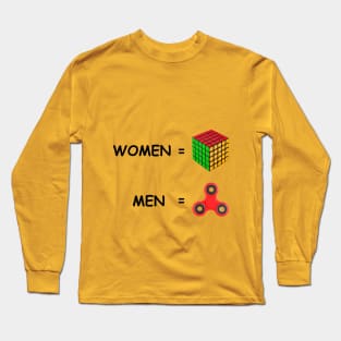 Women and Men differences funny Long Sleeve T-Shirt